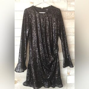 Ever New Melbourne Flutter sleeve sequins mini dress